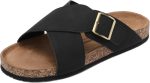 ARRIGO BELLO Sandals Mens Fashion Mules Outdoor Slide Beach Slippers Non Slip Leather Versatile Sandal Size 41-46