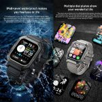 ⁦DMG TECH 1.85" Smart Watches for Men with Bluetooth Call (Answer/Make Call),New Fitness Tracker, IP68 Waterproof Military Smart Watches with Heart Rate, Blood Oxygen and Sleep Monitor (Black)⁩ - الصورة ⁦8⁩
