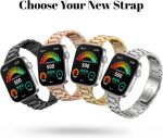 ⁦NESLIN Band Compatible with Huawei Watch Fit 4/4 pro 2025 /Fit 3 Strap, Adjustable Stainless Steel Metal Watch Band Classic Business Style Strap for Huawei Watch Fit 4 2025 Replacement Band Women Men⁩ - الصورة ⁦7⁩
