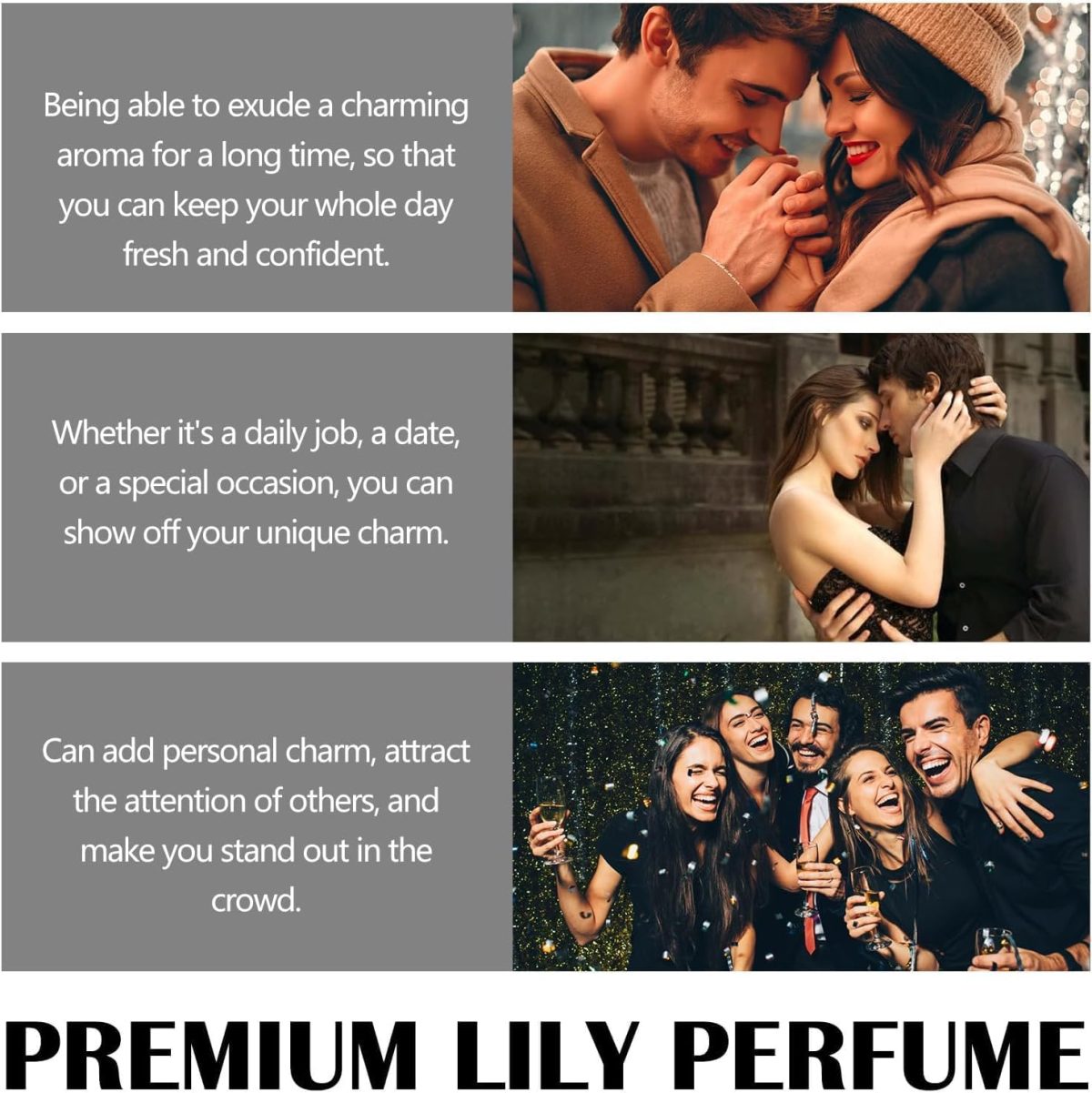 ⁦Goyazan Lily Perfume Premium - Attraction Perfume, Lily of the Perfume Premium Pheromone Cologne Oil Roll On for Women, Fresh, Classic Fragrance, Long-Lasting and Clean Scent -（15ml）⁩ - الصورة ⁦6⁩