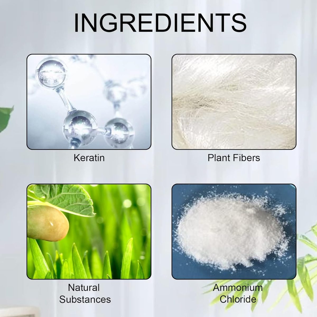 ⁦ALIVER Hair Fibers Spray Refill Powder 100 Grams,Black,Thinning Fine Hair Loss Concealer,Undetected & Unscented,Refill Exsiting Shaker Bottle⁩ - الصورة ⁦4⁩