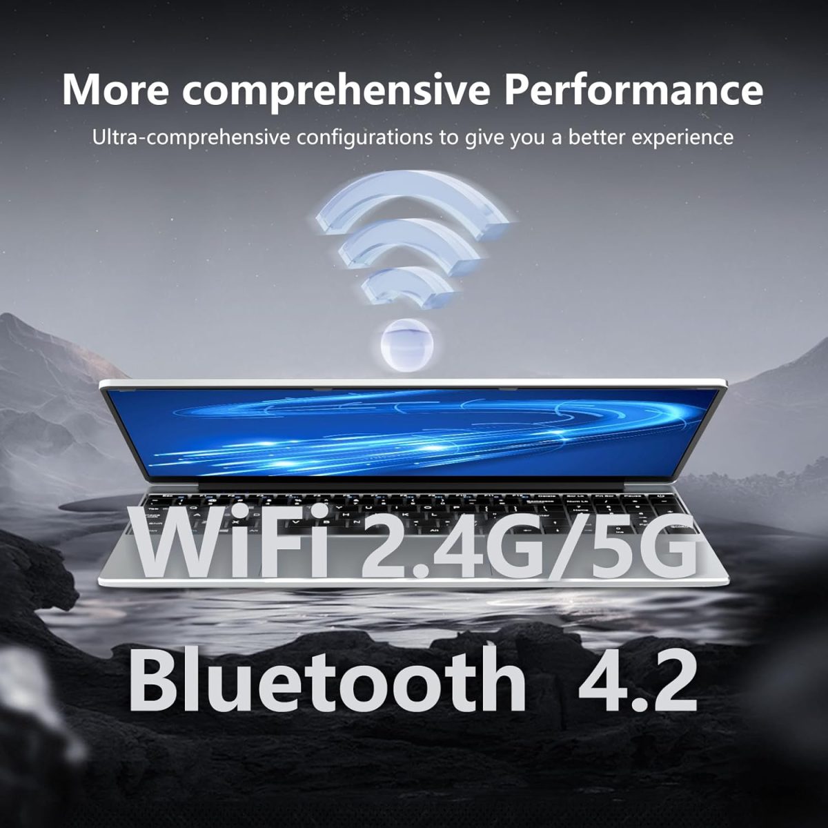 ⁦15.6 Inch Laptop, Laptops 24GB 1TB SSD, Laptop Computer N5095, Gaming Laptop, Traditional Laptop Computers 180 Angle Opening, Lap top Fingerprint Unlock Backlit Keyboard, 1920X1080 FHD IPS MINI-HDMI⁩ - الصورة ⁦6⁩