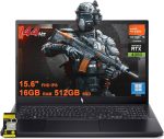 acer Nitro V 15 Gaming Laptop 15.6" FHD IPS 144Hz AMD 6-core Ryzen 5 7535HS 16GB RAM 512GB SSD GeForce RTX 4050 Backlit USB-C Win11Pro w/ICP Accessory