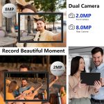 ⁦Android 13 Tablet, 10", 12GB RAM + 128GB ROM/1TB Expandable Tablet, 2024 Latest 2 in 1 Tablets with Keyboard Case, Capacitive Mouse, 2.0 Quad-core Processor, Quad-core Processor⁩ - الصورة ⁦6⁩