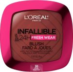 L'Oreal Paris Infallible Up to 24H Fresh Wear Soft Matte Blush, Blendable, Long-Lasting and Waterproof Cheek Make Up, Daring Rosewood 20, 0.31 Oz