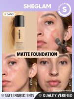 ⁦Sheglam Complexion Pro Long Lasting Breathable Matte Foundation 30 ml, Sand⁩ - الصورة ⁦2⁩
