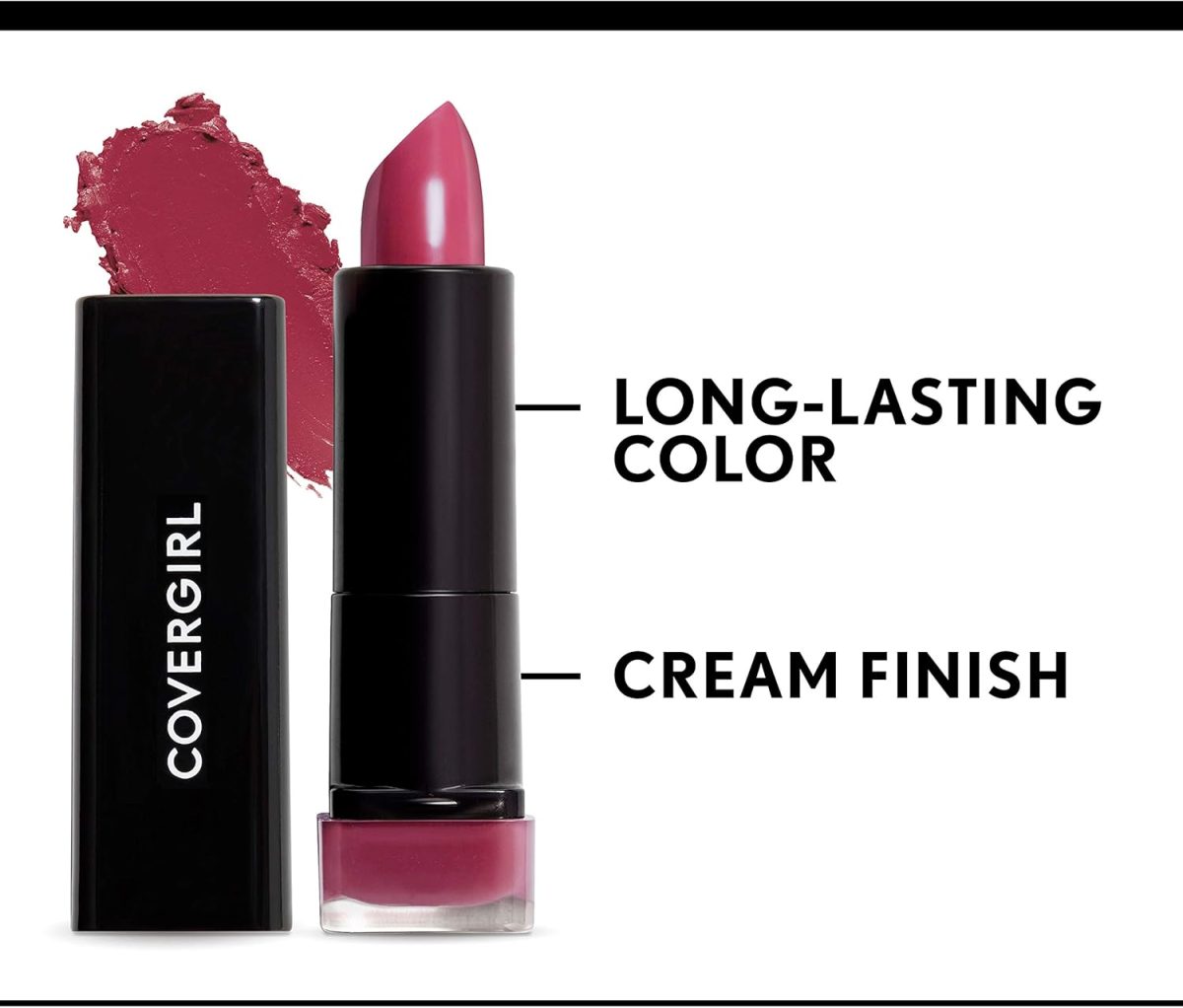 ⁦COVERGIRL Exhibitionist Lipstick Cream, Tempting Toffee 255, Lipstick Tube 0.123 OZ (3.5 g)⁩ - الصورة ⁦2⁩