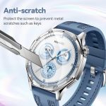 ⁦[3Pack] for Huawei Watch GT5 Pro /GT5 46mm Tempered Glass Screen Protector, HD Clear watch Screen Protector Film for Huawei Watch GT5 Pro 46mm/ GT5 46mm (GT5 Pro 46mm)⁩ - الصورة ⁦4⁩