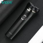 ⁦VGR V-319 Premium Cordless Rechargeable IPX6 Fully Waterproof 3 Head Electric Shaver Wet & Dry Rotary Shavers for Men with Magnetic Suction Super-Fast Charge 90 minutes Runtime with LED Indicator⁩ - الصورة ⁦5⁩