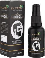 Dr Vedic Beard Hair Growth Oil For Faster Beard Growth & Thicker Looking Beard, Beard Oil For Patchy & Uneven Beard (30Ml) (Pack Of 1)