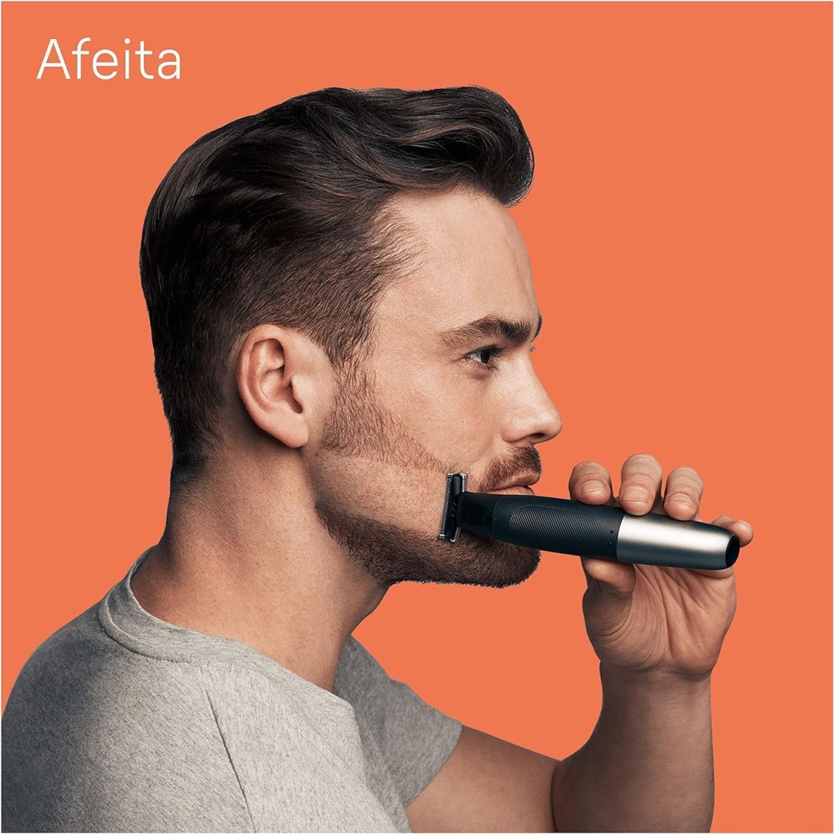 ⁦Braun Series X Electric Hybrid Trimmer for Men, Face & Body, with 6 Combs, Innovative 4D Blade, Beard Trimmer and Body Shaver, Skinshield, Two-Way Clog, Flexible Head⁩ - الصورة ⁦6⁩