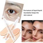 ⁦NALACAL Correcting Concealer Stick, 2Pcs Multi-Use Concealer Liquid for Dark Circles, Spots & Redness, Longwearing Full Coverage Blemish Concealer Face Makeup, Lightweight, Non-Greasy, Natural Finish⁩ - الصورة ⁦4⁩