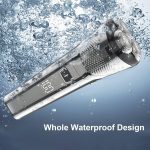 ⁦PUCHEN [Upgraded] Electric Shavers Electric Razor for Men with LED Display, 2000 mAh Shaver Rechargeable USB C for Shaving Face Dry Wet Rotary Shaver (Black)⁩ - الصورة ⁦6⁩