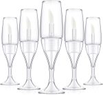 20 Pieces 8 ml/ 0.27 oz Lip Gloss Tubes Mini Clear Wineglass Shaped Empty Lip Gloss Tube Clear Lip Balm Containers Mini Refillable Bottles Lip Glaze Container with 2 Pieces Funnels for Women Girls