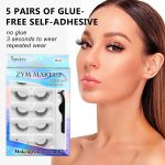 ⁦Hepiide 5 Pairs Self Adhesive Eyelashes: with Tweezers - No Glue Needed - Reusable Self Adhesive Eyelashes - False Eyelashes for Beginners (FZ5-06)⁩ - الصورة ⁦6⁩