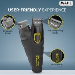 ⁦WAHL Extreme Grip 4-in-1 Multi-Grooming Trimmer for Men | High-Performance Stainless-Steel Blades | 12 Guide Combs with Adjustable Lengths (0.5mm-11mm) | 120 Min Runtime (9893-1927)⁩ - الصورة ⁦4⁩