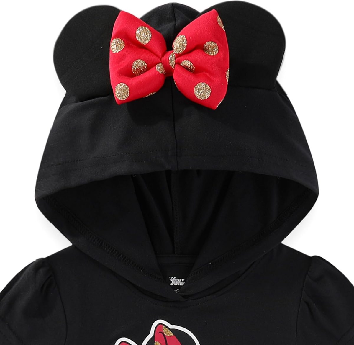 ⁦Disney Minnie Mouse Girls Cosplay Hooded Tulle Dress for Toddler to Big Kids⁩ - الصورة ⁦2⁩