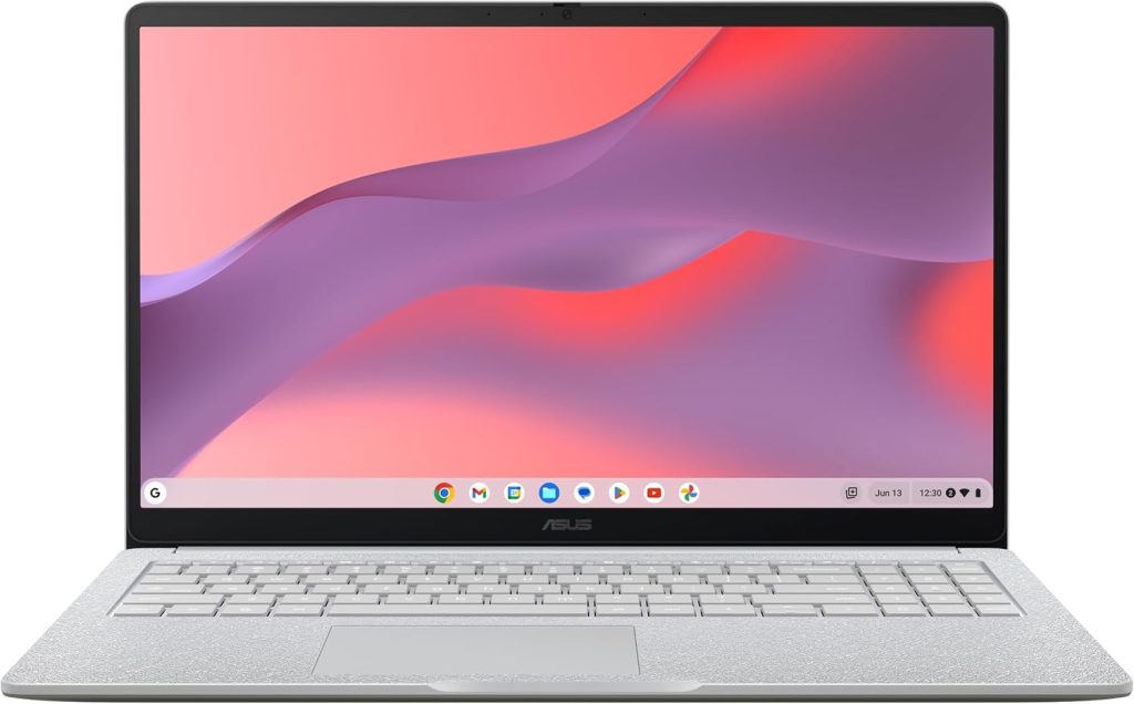 ASUS Chromebook CX15 Laptop, 15.6" FHD Anti-Glare Display, Intel Celeron N4500 Processor, 128GB Storage, 8GB RAM, ChromeOS, Pure Grey, CX1505CKA-AS88F-PG