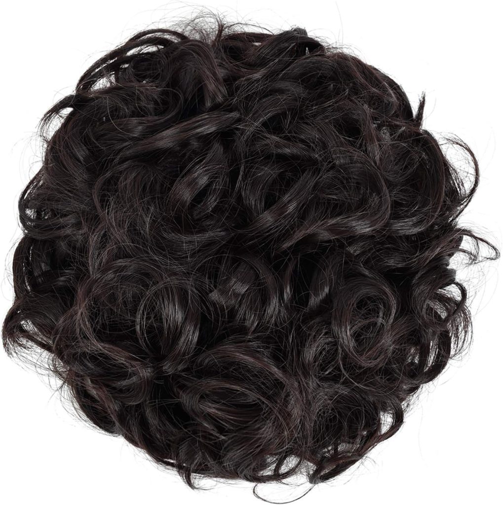 Hairpiece Curly Bun Extensions Scrunchie Updo Hair Pieces Synthetic Combs in Messy Bun Hair Piece for Women
