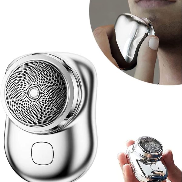 AWH Mini-Shave Portable Electric Shaver for Men, 2023 New Upgrade Rechargeable Mini Razor Easy One-Button Use Suitable for Home,Car Travel,Christmas,Father's Day,Mother's Day Gift