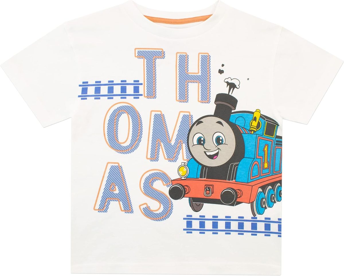 ⁦Thomas & Friends Boys' T-Shirt and Shorts Set Blue 7⁩ - الصورة ⁦2⁩