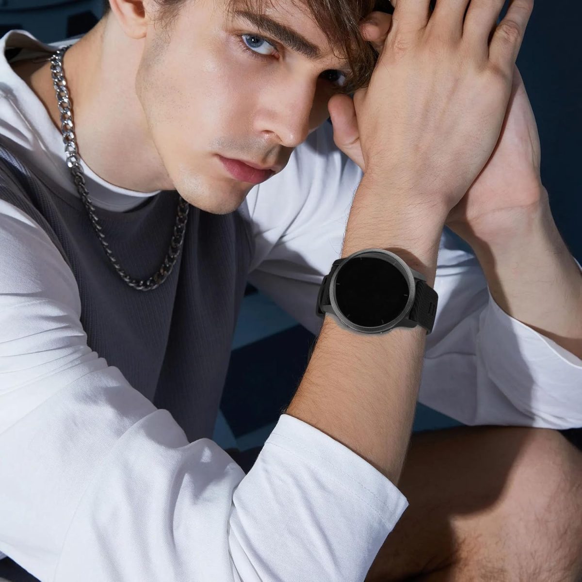 ⁦Silicone Band for Huawei Watch GT4/5 41mm Strap,18mm New Soft Silicone Loop Strap for Huawei GT4 /5 41mm Huawei GT 5 pro 42mm Women Men⁩ - الصورة ⁦5⁩