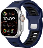 Upeak Sport Strap Compatible with Apple Watch Ultra 2 Band/Ultra 49mm 45mm 44mm 42mm Men, 26mm Adjustable Silicone Loop Replacement Strap for Apple Watch Band/iWatch Series 9 8 7 6 5 4 3 2 1 SE
