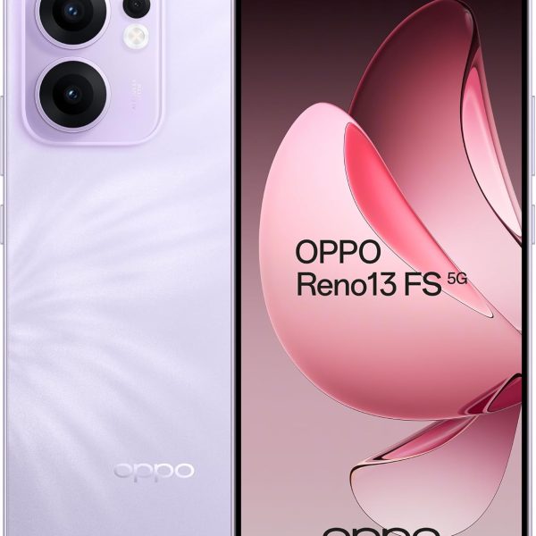 Oppo Reno13 FS Dual-SIM 512GB ROM + 12GB RAM (GSM Only | No CDMA) Factory Unlocked 5G Smartphone (Plume Purple) - International Version