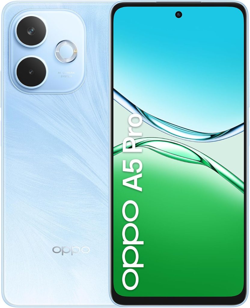 Oppo A5 Pro DUAL-SIM 256GB ROM + 8GB RAM (GSM Only | No CDMA) Factory Unlocked 5G Smartphone (Feather Blue) - International Version
