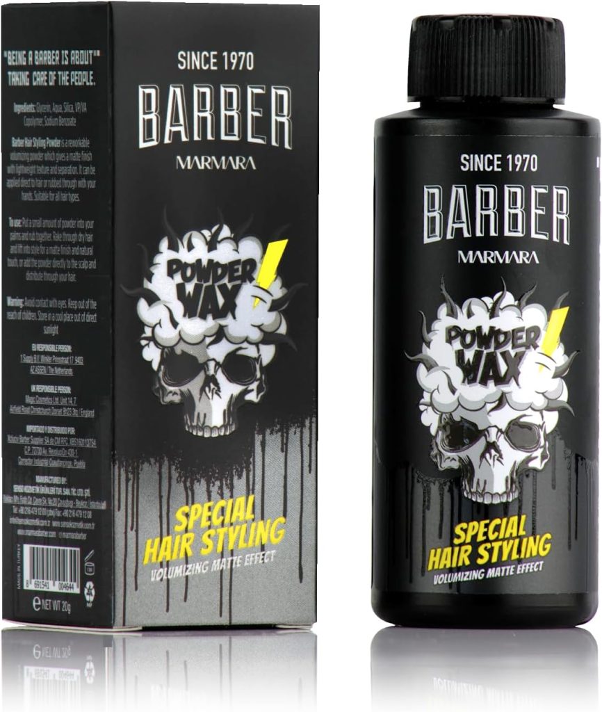 BARBER MARMARA Hair Powder 20gr | Matt Effect Styling for Women & Men | Volume & Modeling | Barber Shop Matte Look