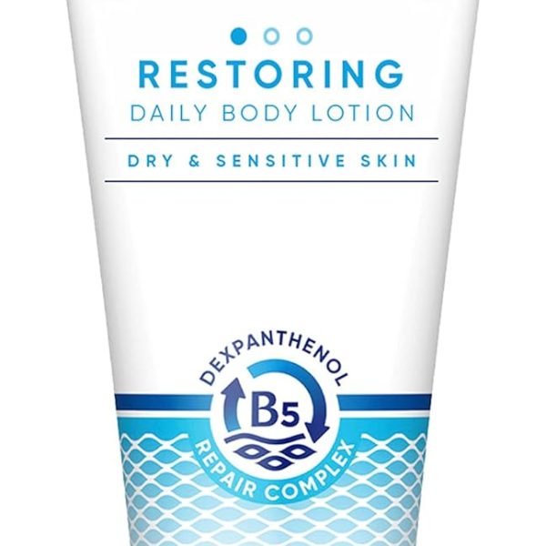 Bepanthen DERMA Restoring Daily Body Lotion - Moisturising Cream For Sensitive & Dry Skin - Dermatologically Tested - Dexpanthenol - Fragrance, Preservative & Colorant Free - For All Ages, 200ml