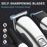 ⁦AMERTEER Hair Trimmer for Men, Beard trimmer, 6 in 1 Cordless Rechargeable Hair Clipper & Electric Mustache Trimmer, Waterproof Professional Grooming Kit for Beard Head Face and Body⁩ - الصورة ⁦7⁩