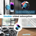 ⁦Necomi Electric Vacuum Magnetic Suction Phone Mount, HandsFree Magnetic Car Phone Holder, Double-Sided Phone Holder Compatible with Car Dashboard Installation, Smooth Surface, Phone, Phone Tablet⁩ - الصورة ⁦2⁩
