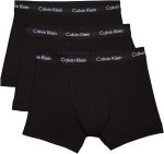 Calvin Klein Mens Medium Rise Trunk Boxer Shorts(Pack of 3) (pack of 3)
