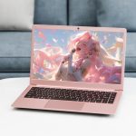 ⁦PONKLOIE Laptop Computer, 14" Windows Laptops 8GB RAM DDR4 128GB SSD Storage, Pink Laptop Celeron N4000 Processors, HD Screen Display Windows 11 for School Students Business (Pink-14“-Z141)⁩ - الصورة ⁦7⁩