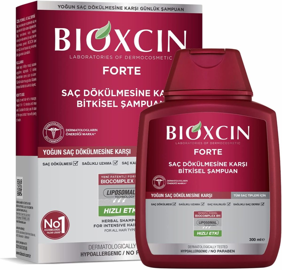 Bioxcin Forte Anti-Hair Loss Herbal Shampoo (1 x 300 ml)