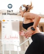⁦AGPTEK Smartwatch, 1.3 Inch Round Smart Watches for Men, Exercise and Sleep Tracking, IP68 Waterproof⁩ - الصورة ⁦5⁩