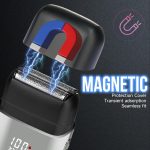 ⁦[Upgrade] Electric Foil Shavers for Men, Mini Electric Razor, Compact Face Shaver, IPX7 Waterproof Wet Dry Cordless Razor, LED Display, USB-C Fast Rechargeable⁩ - الصورة ⁦8⁩