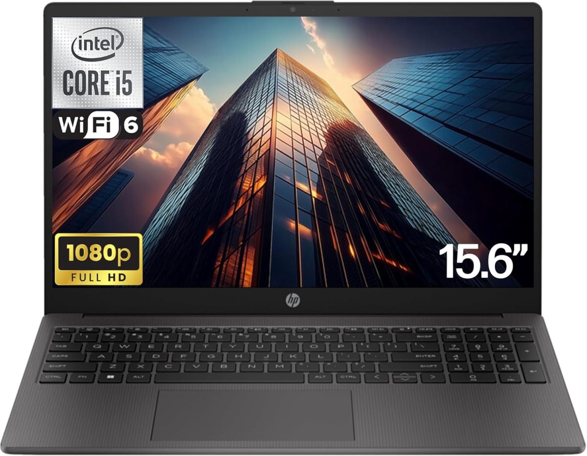 HP 250 G10 Business Laptop 15.6" FHD Display, Intel Core i5-1334U (Beats AMD Ryzen 5 7530U) 16GB RAM, 512GB PCIe SSD for Home, Student, Webcam, Numeric Keypad, Windows 11 Pro