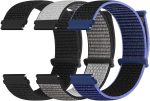 ⁦Adjustable Nylon Sport Watch Bands for Apple Watch,Strap Breathable Woven Sport ，Nylon Strap for Apple Watch Series 10 Strap 9 8 7 6 5 4 3 SE/2(20MM), One Size, One Size, Acetate, Sapphire⁩ - الصورة ⁦8⁩