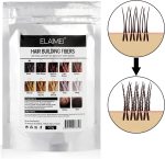 ⁦ALIVER Hair Fibers Spray Refill Powder 100 Grams,Black,Thinning Fine Hair Loss Concealer,Undetected & Unscented,Refill Exsiting Shaker Bottle⁩ - الصورة ⁦3⁩
