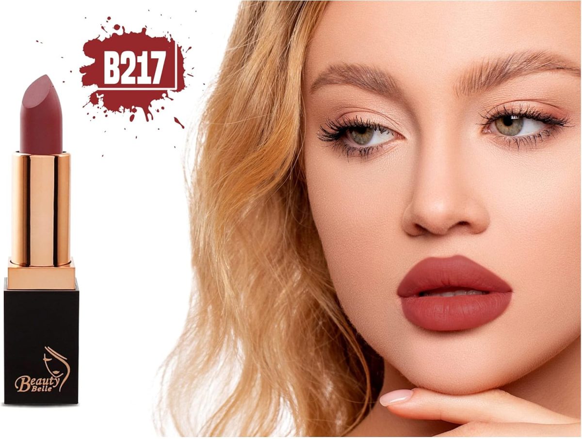 ⁦Beauty Belle Long Lasting Matte Lipstick B217 Red 3G⁩ - الصورة ⁦2⁩
