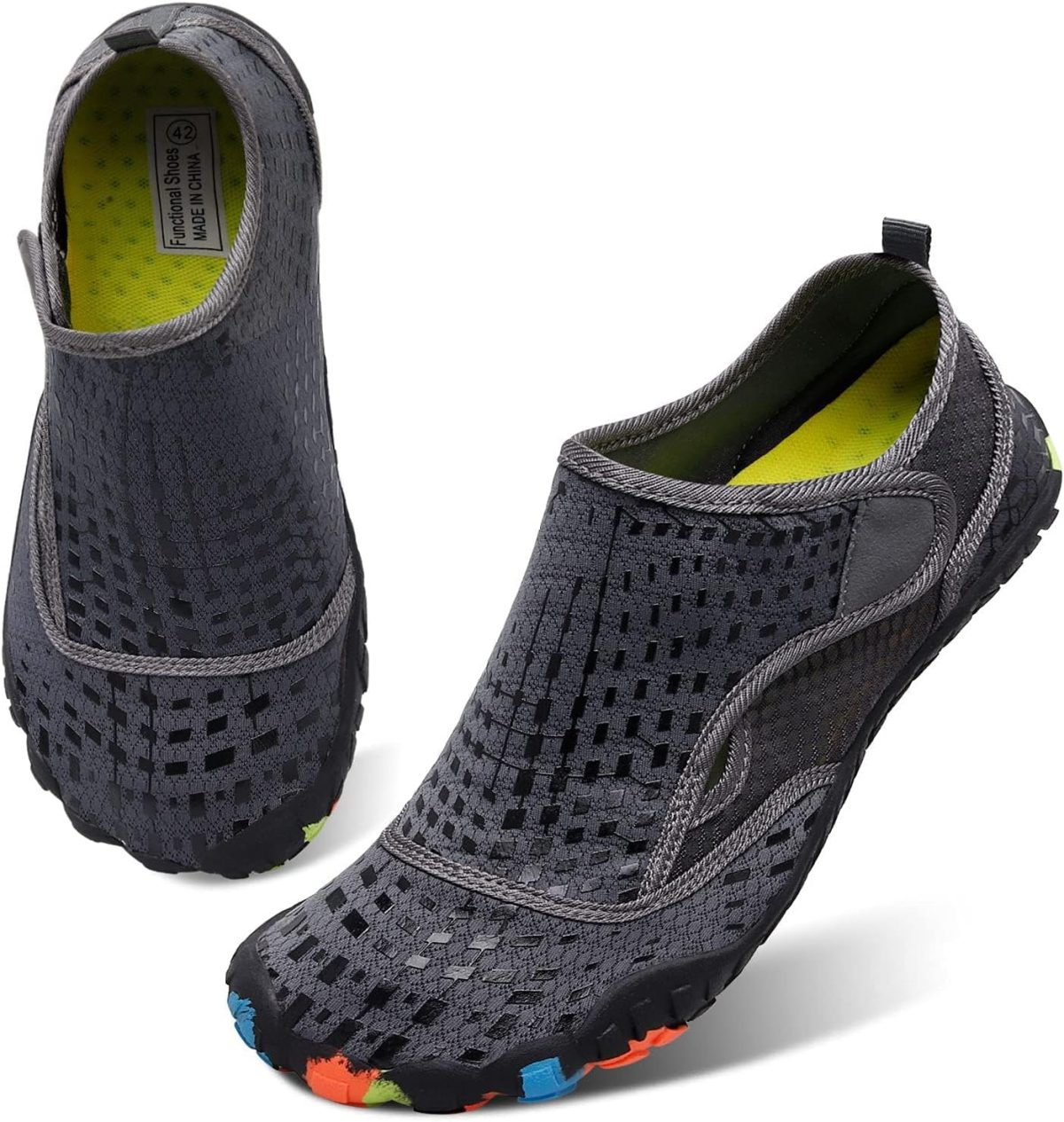 ⁦L-RUN Water Shoes Mens Womens Outdoor Quick Dry Aqua Barefoot Beach Shoes for Swim Surf Diving Summer Water Sports⁩ - الصورة ⁦3⁩