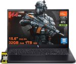 acer Nitro V 15 Gaming Laptop 15.6" FHD IPS 144Hz AMD 6-core Ryzen 5 7535HS 32GB RAM 1TB SSD GeForce RTX 4050 Backlit USB-C Win11Pro w/ICP Accessory