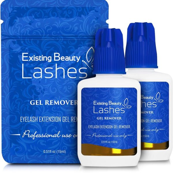 Existing Beauty Eyelash Extension Remover and Lash Remover for Lash Extensions - Eyelash Glue Remover Dissolves Eyelash Extension Glue Lashes 15 ml (2PACK)