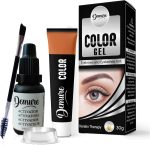 Demure Eyebrow and Eyelash Tint Kit, Up to 30 Applications, Up to 4 Weeks Lasting Effect, Lash and Brow Dye Kit with Keratin, Color Tint for Lashes and Brows (1.0 Black)