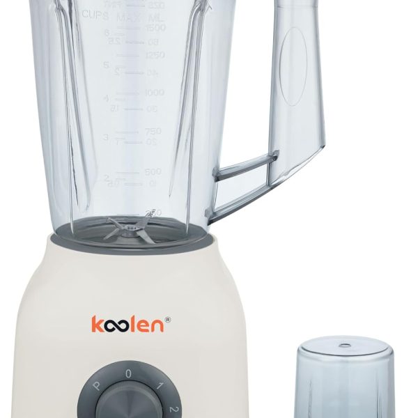 Koolen 300W Electric Blender, 1.75 Liter Capacity, White