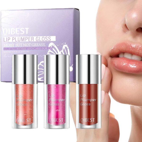 Excefore Hydrating Lip Oil Plumping Lip Tint Moisturizing Lip Gloss, Plump Lip Gloss Lip Care Transparent Toot Lip Oil Tinted, Glass Lip Glow Oil Fresh Texture, Long Lasting Nourishing Lip Glow