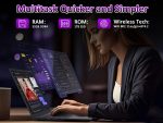 ⁦32GB RAM Laptop Computer with 1TB NVMe SSD, Intel N150 Quad-Core Processor(Up to 3.6GHz), 15.6" FHD IPS Display, 8000mAh Battery, Backlit Keyboard, Privacy Webcam, Fingerprint Unlock, Win11 Pro⁩ - الصورة ⁦3⁩