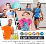 ⁦4 Pieces Thick Non-Slip Elastic Sport Headbands Hair Headbands for Women and Men (E)⁩ - الصورة ⁦7⁩